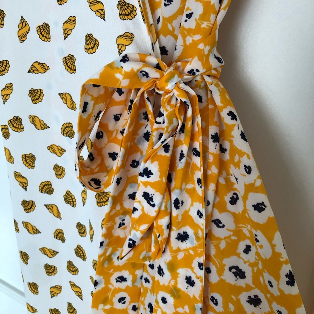Never Fully Dressed Contrast Wrap Dress